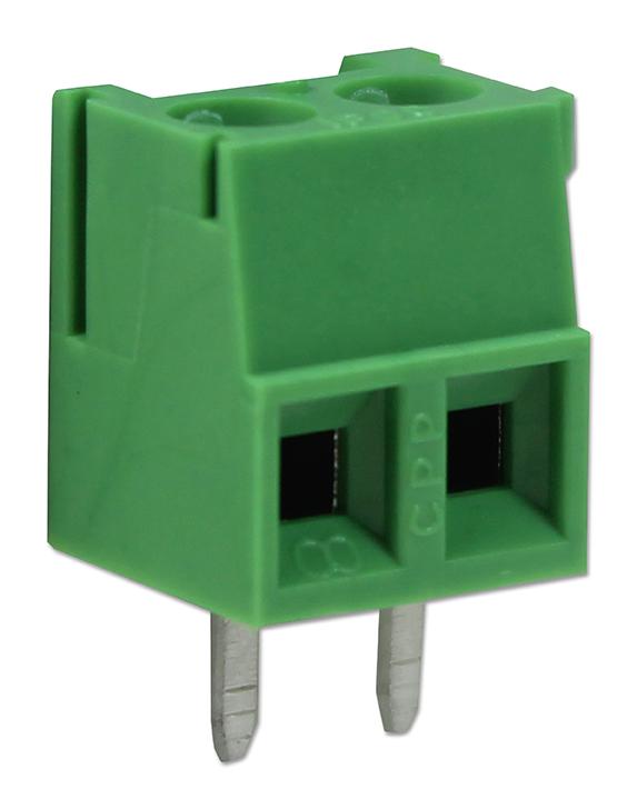 Camdenboss Ctb0308/2 Terminal Block, Wire To Brd, 2Pos, 16Awg