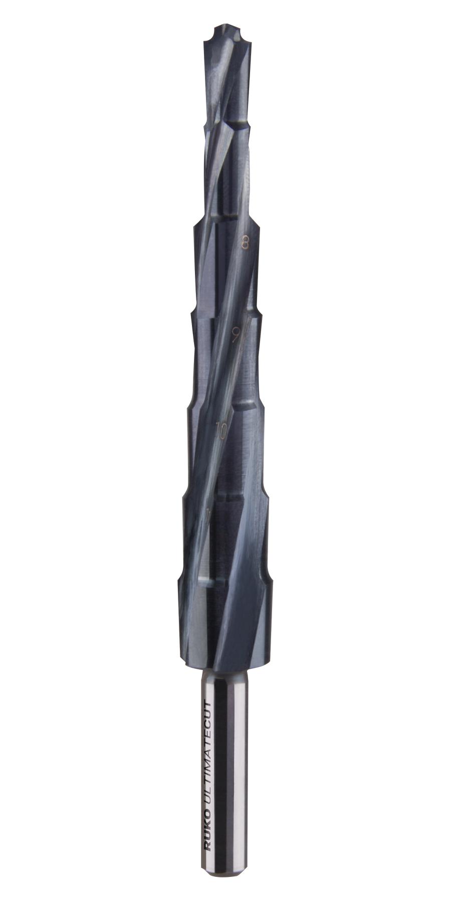 Ruko 101082P 7 Step Drill Bit, 6-12Mm, 105Mm