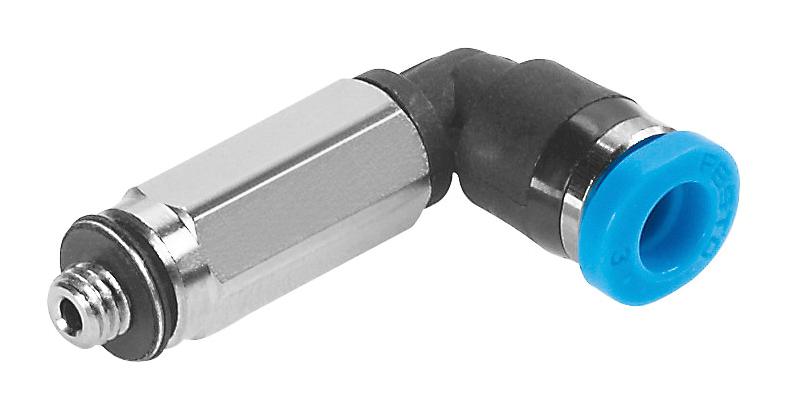 Festo 186355 Qsmll-M7-6 Push-In L-Fitting, Long