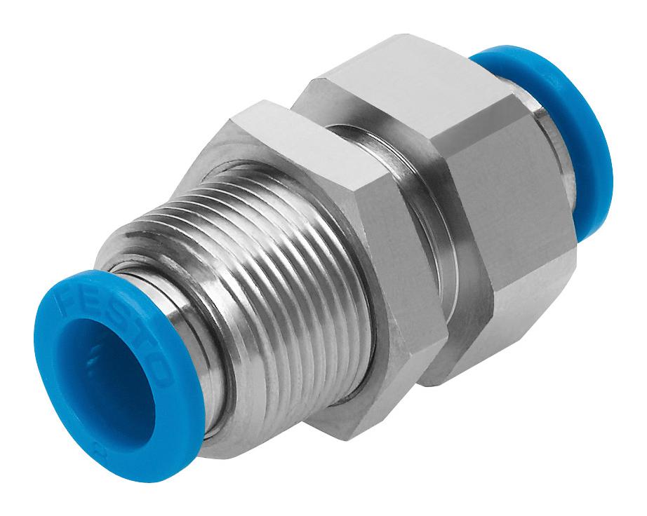 Festo 193950 Qss-4-F Push-In Bulkhead Connector