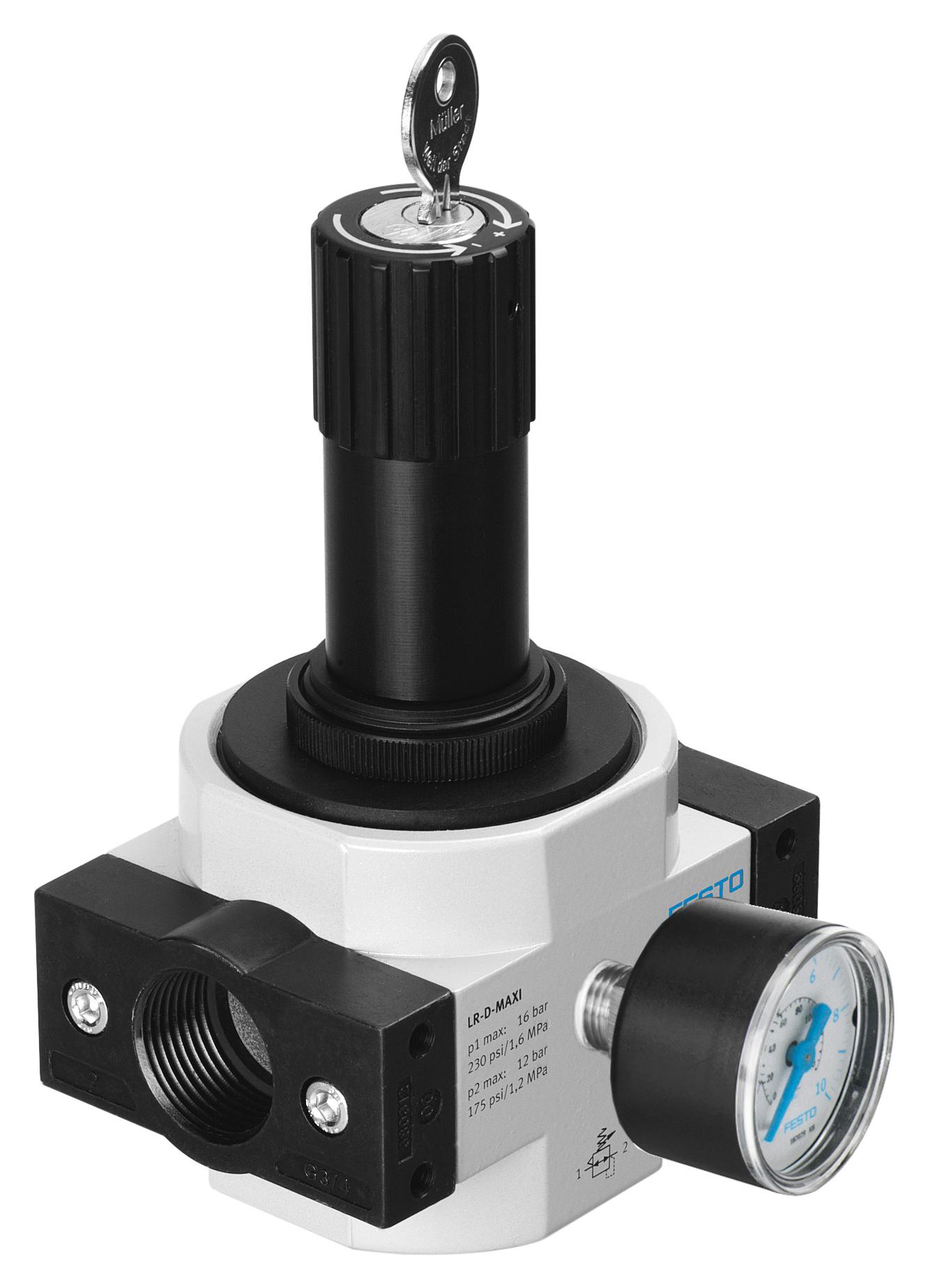 Festo 194602 Lrs-1/8-D-Mini Pressure Regulator