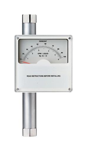 Omega Fl-W7106 Flow Meter, 33Gph, 3%