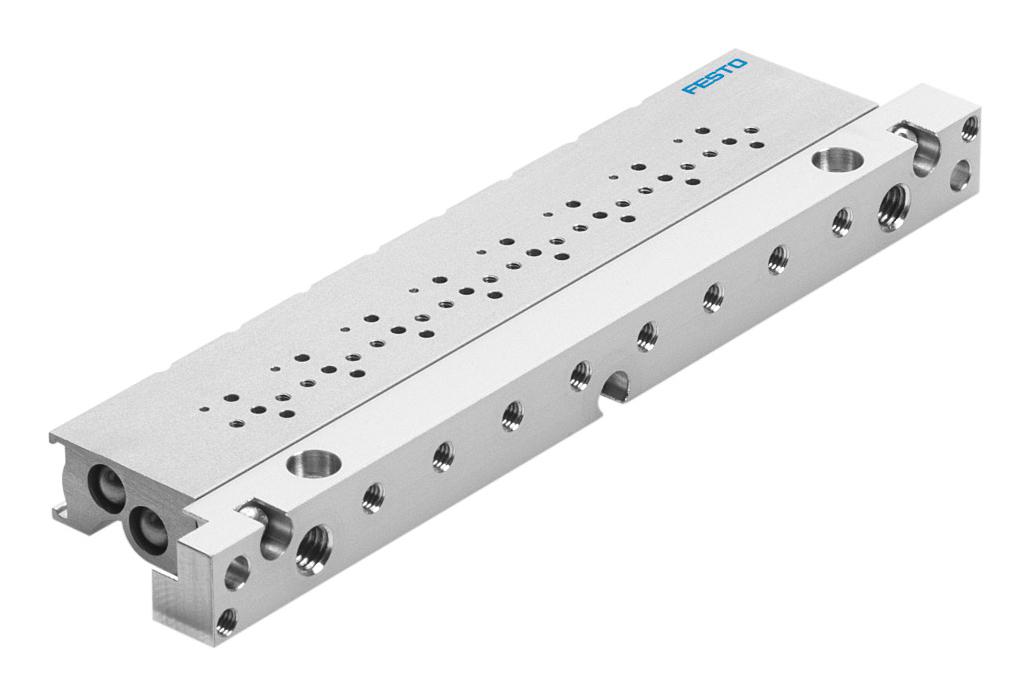 Festo 197253 Mha1-Pr4-3-Pi-Pcbm Manifold Block