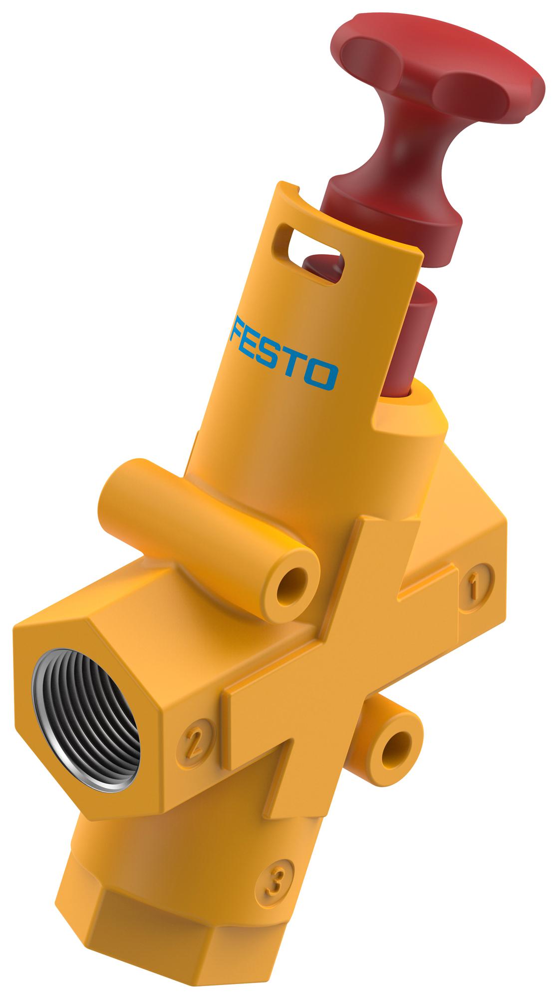 Festo 197133 He-G3/8-Lo Shut-Off Valve