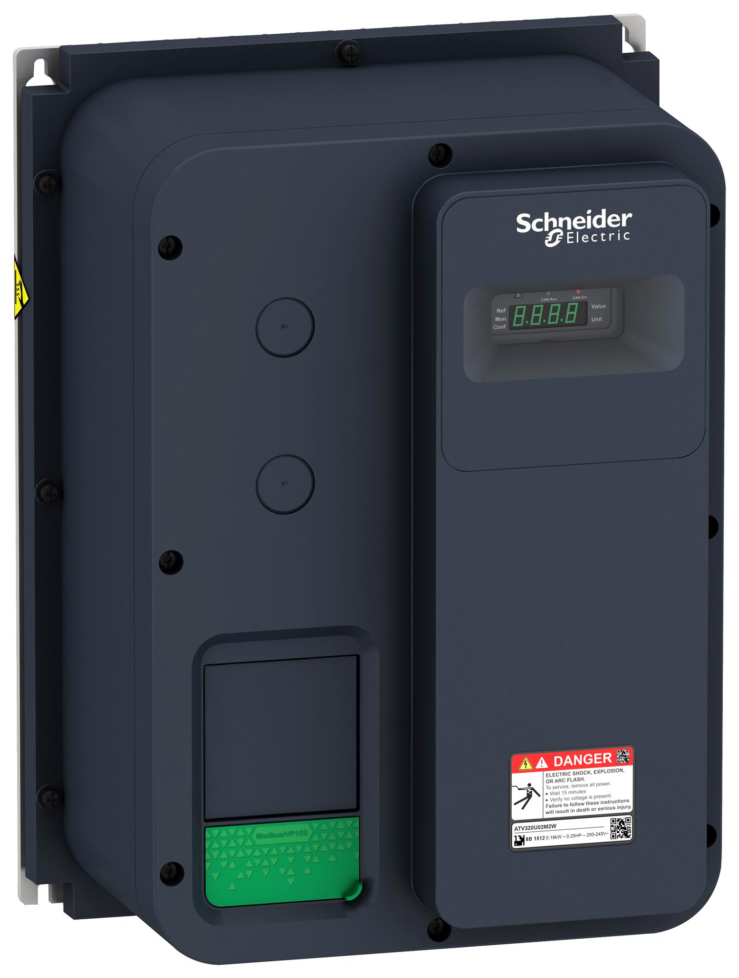 Schneider Electric Atv320U04N4W Variable Speed Drive, 3Ph, 1.5A, 370W