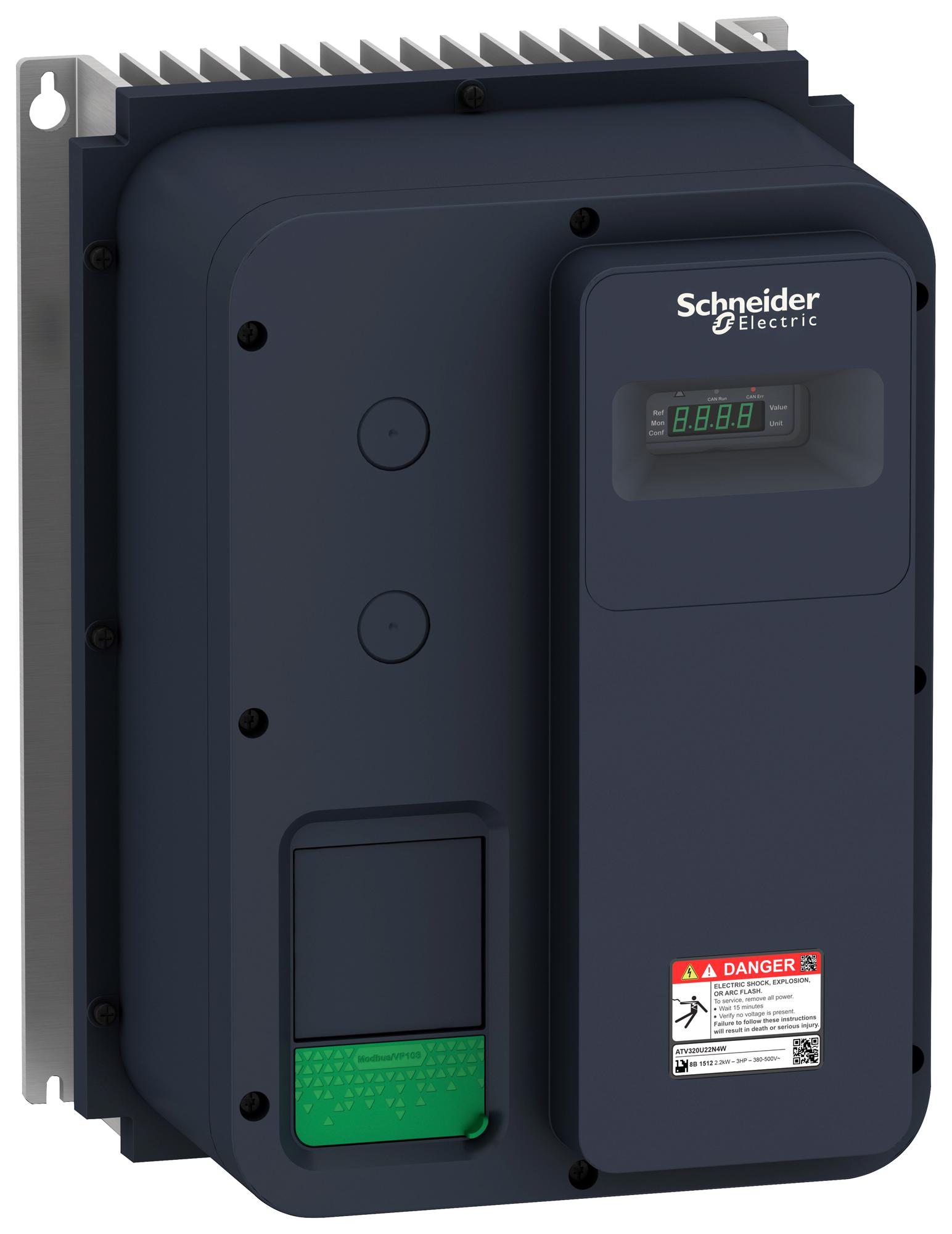 Schneider Electric Atv320U22M2W Variable Speed Drive, 1-Ph, 11A, 2.2Kw