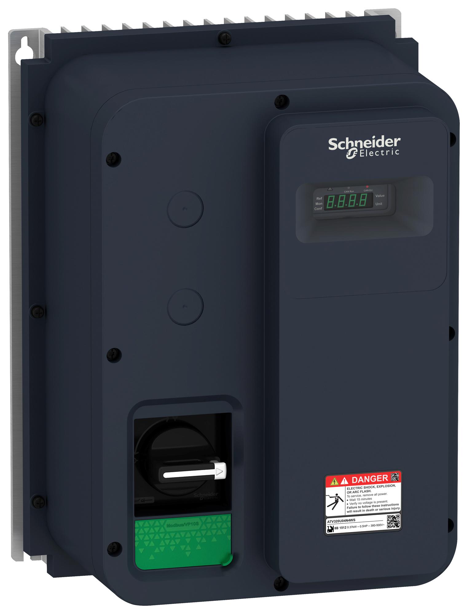 Schneider Electric Atv320U15N4Ws Variable Speed Drive, 3-Ph, 4.1A, 1.5Kw