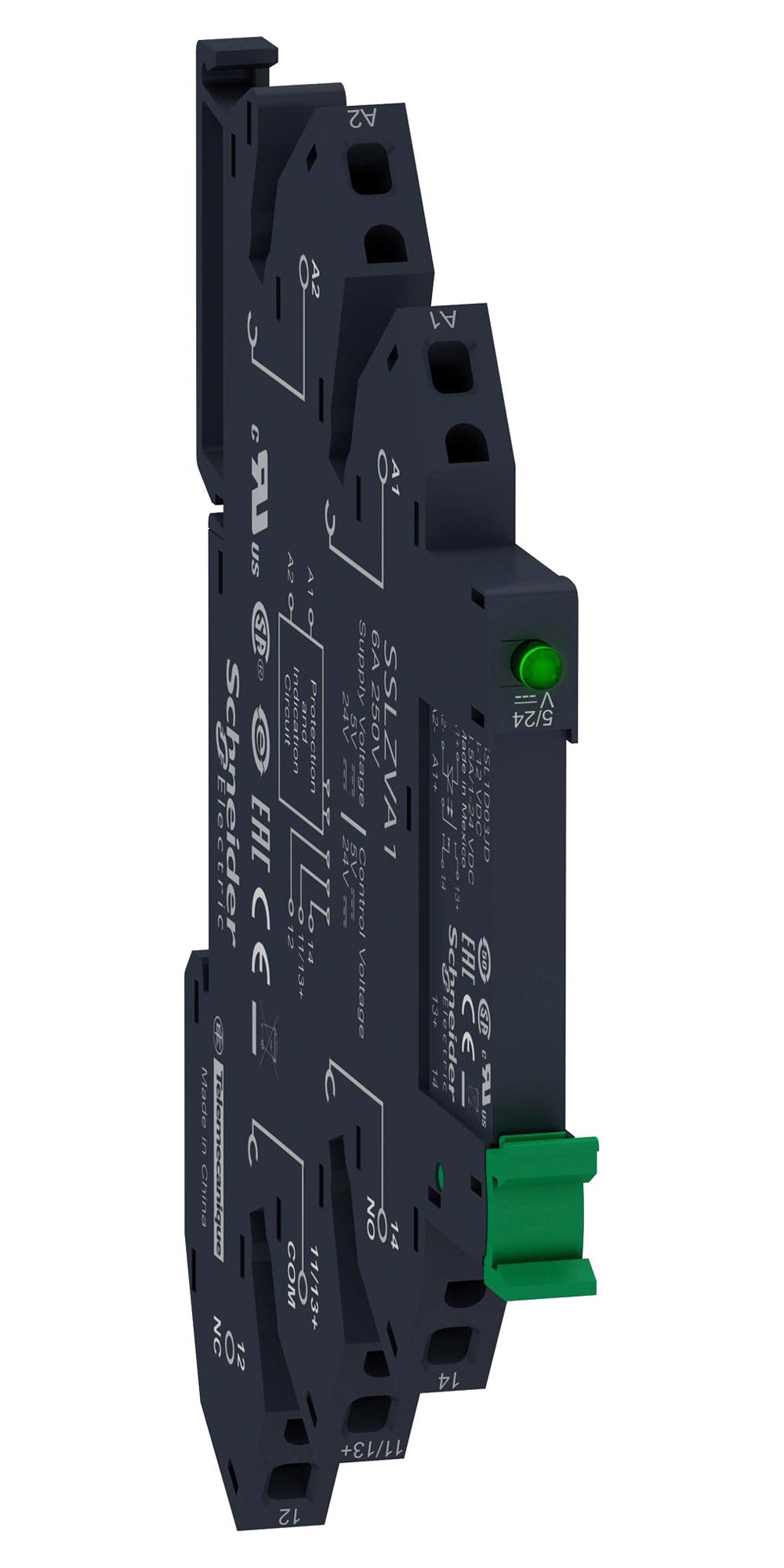 Schneider Electric Ssl1A12Jdpr Solid State Relay, Spst, 2A, 24-250Vac