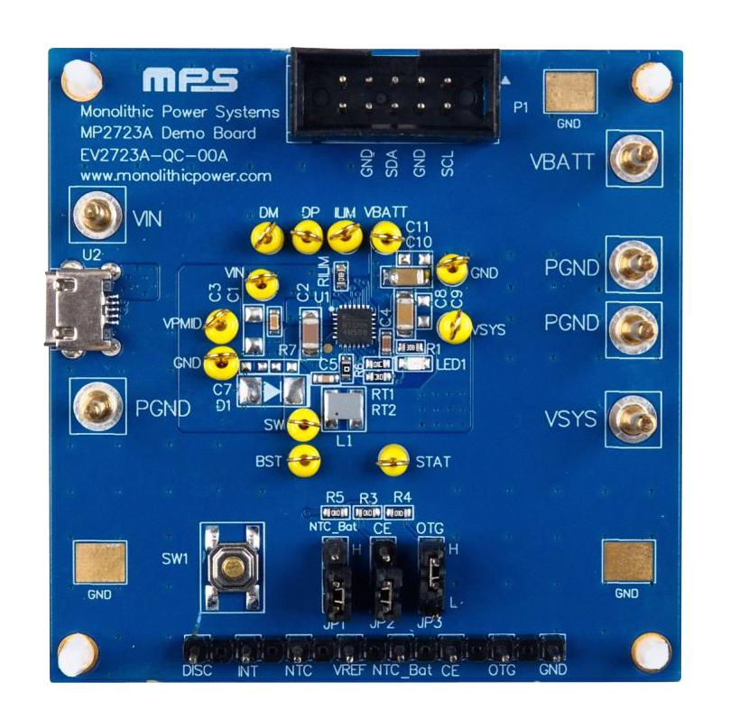 Monolithic Power Systems (Mps) Evkt-Mp2723A Eval Kit, Li-Ion Battery Charger