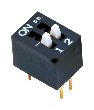 Nidec Components Ces-0202Mc Dip Switch, Dpst-No, 0.1A, 6Vdc, Tht