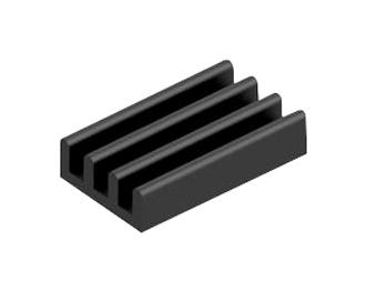 Fischer Elektronik Sk 688 25 Sa Heat Sink, 25Mmx6Mmx15Mm, Black Anodised