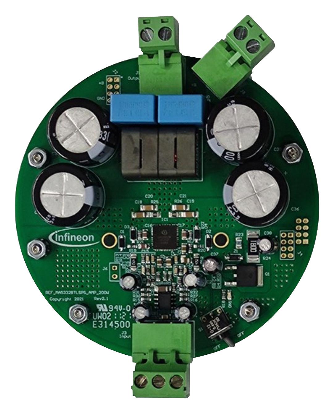 Infineon Refma5332Btlspstobo1 Reference Board, Class D Audio Power Amp