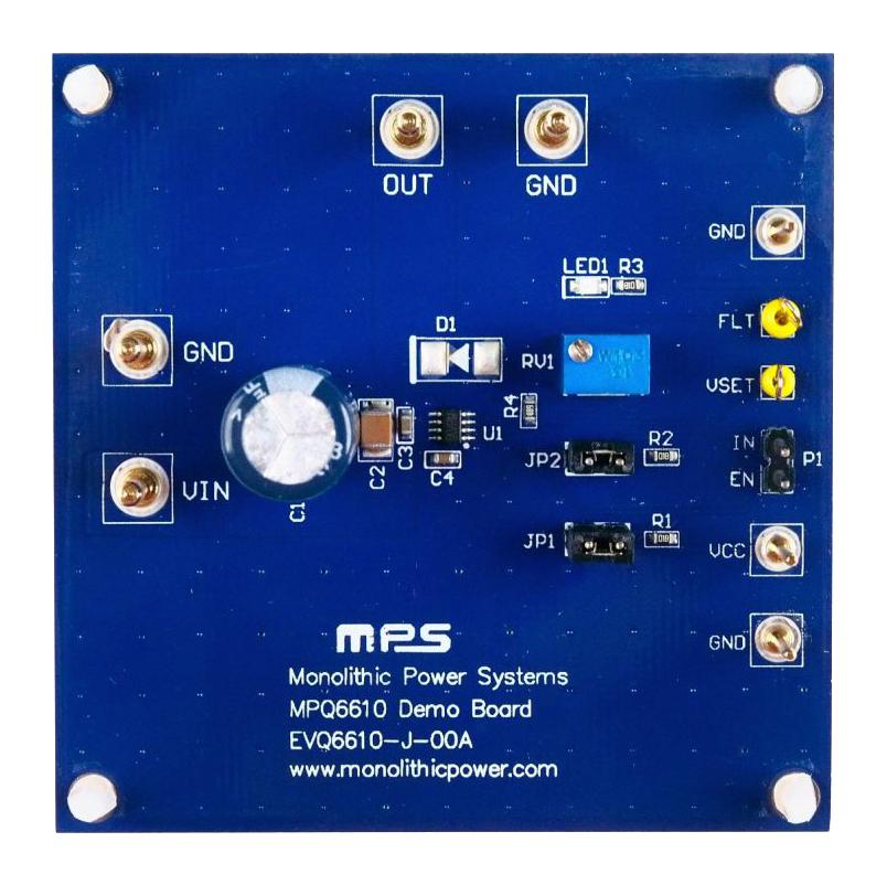 Monolithic Power Systems (Mps) Evq6610-J-00A Eval Board, Half Bridge Driver