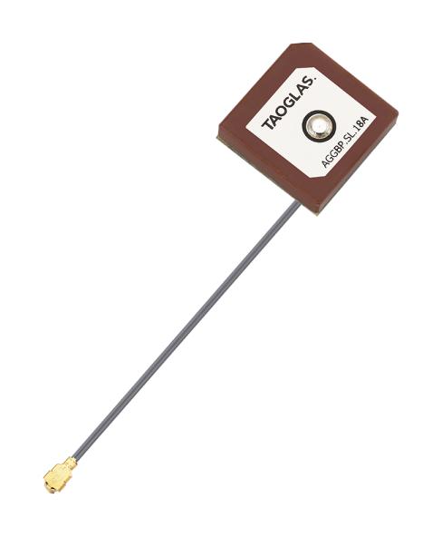 Taoglas Aggbp.sl.18A.07.0060A Patch Antenna, 1.602Ghz, -2.93Dbi