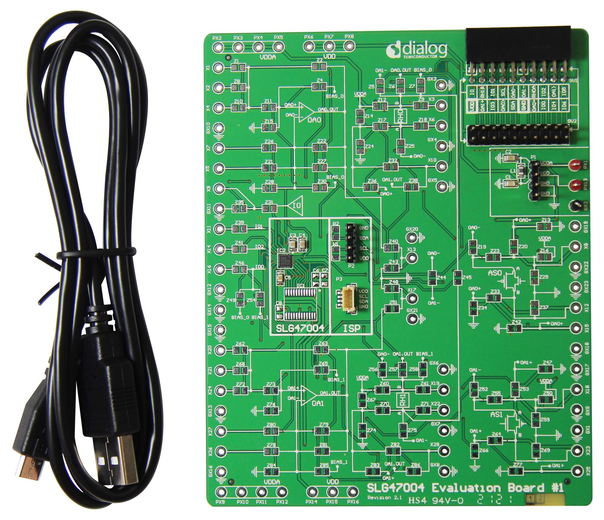 Renesas Slg47004V-Evb Evaluation Test Brd, Mixed-Signal Matrix