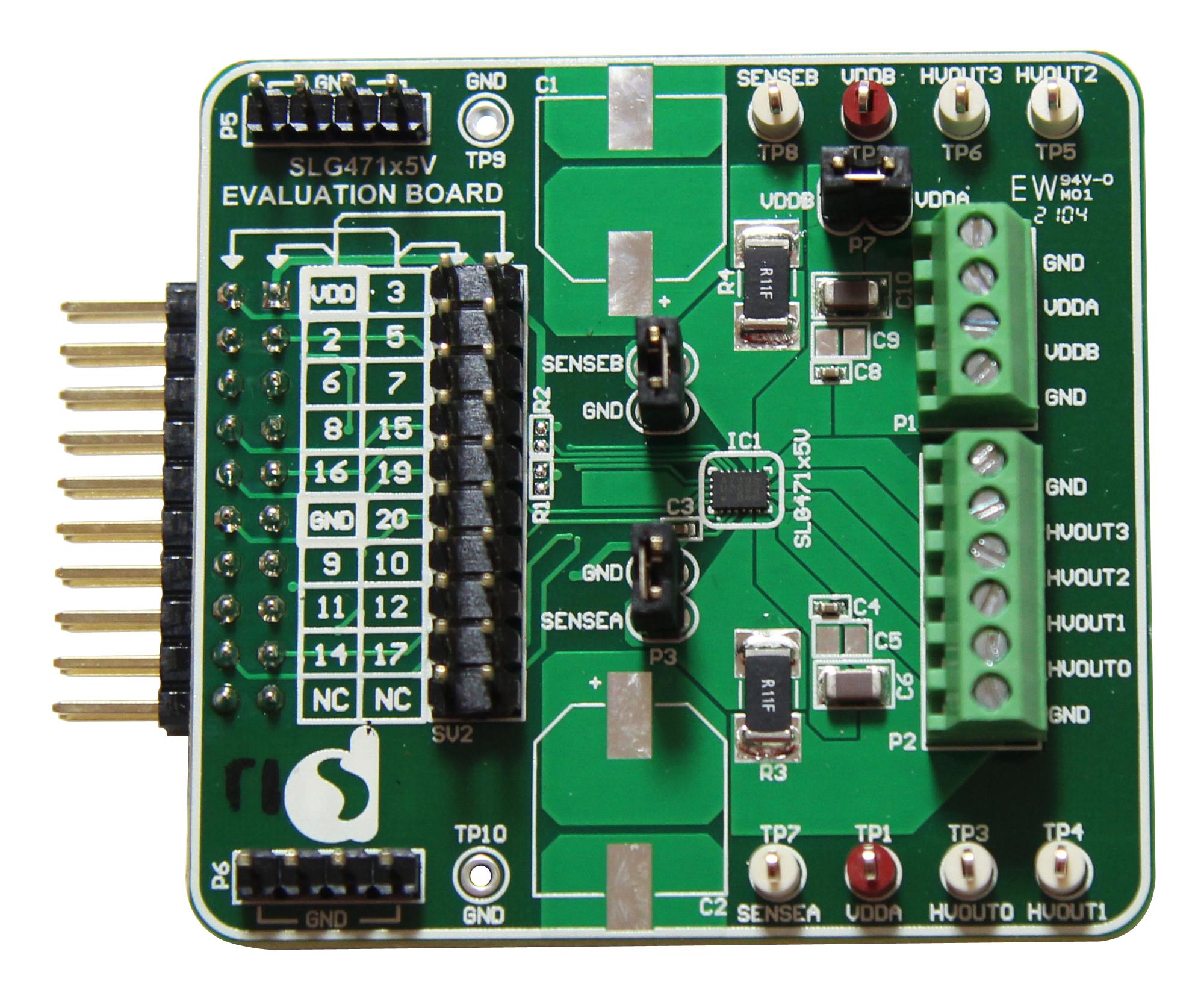 Renesas Slg47105V-Evb Evaluation Test Brd, Mixed-Signal Matrix