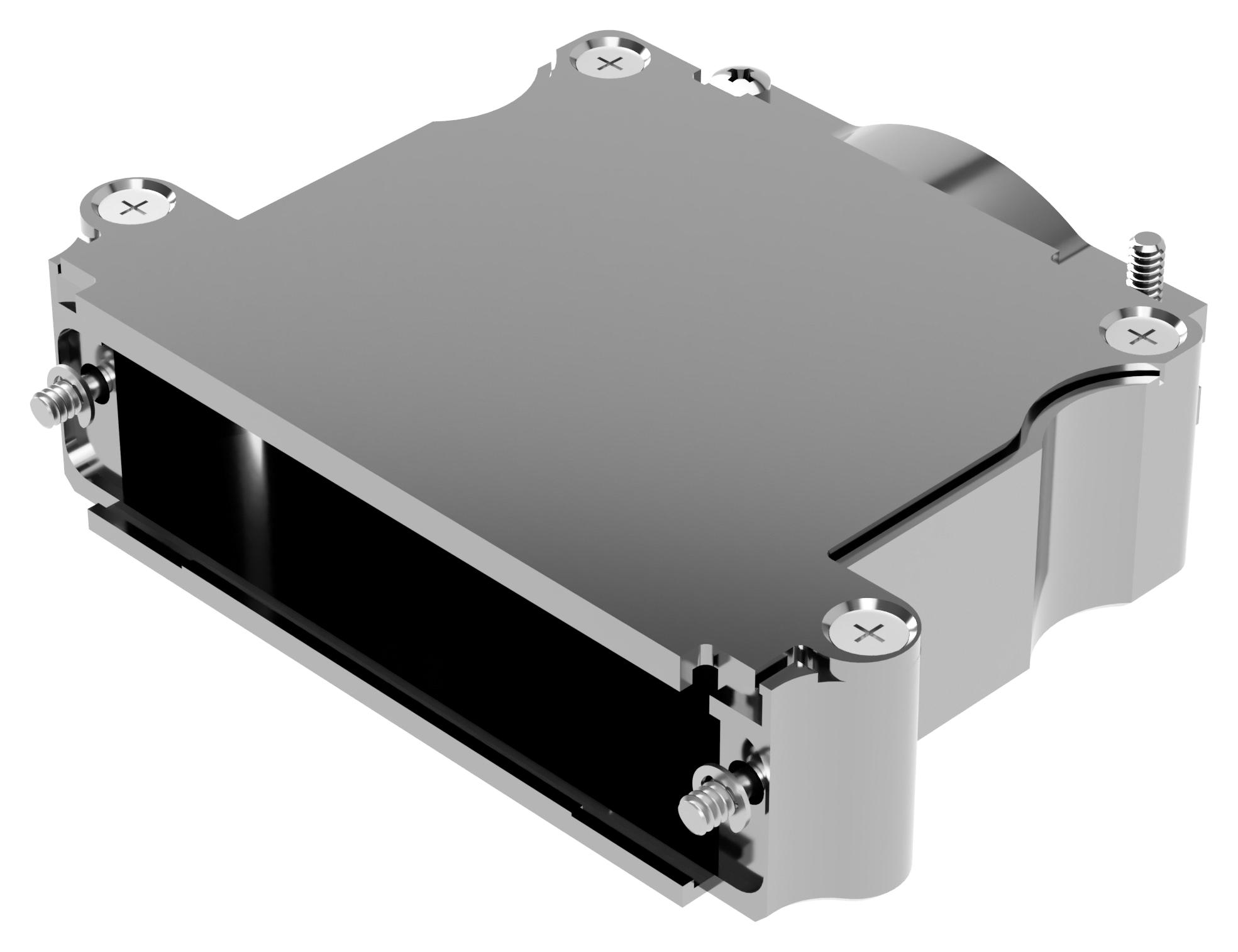 Positronic D104000Ane0/aa D Sub Backshell, 180Deg, Alum