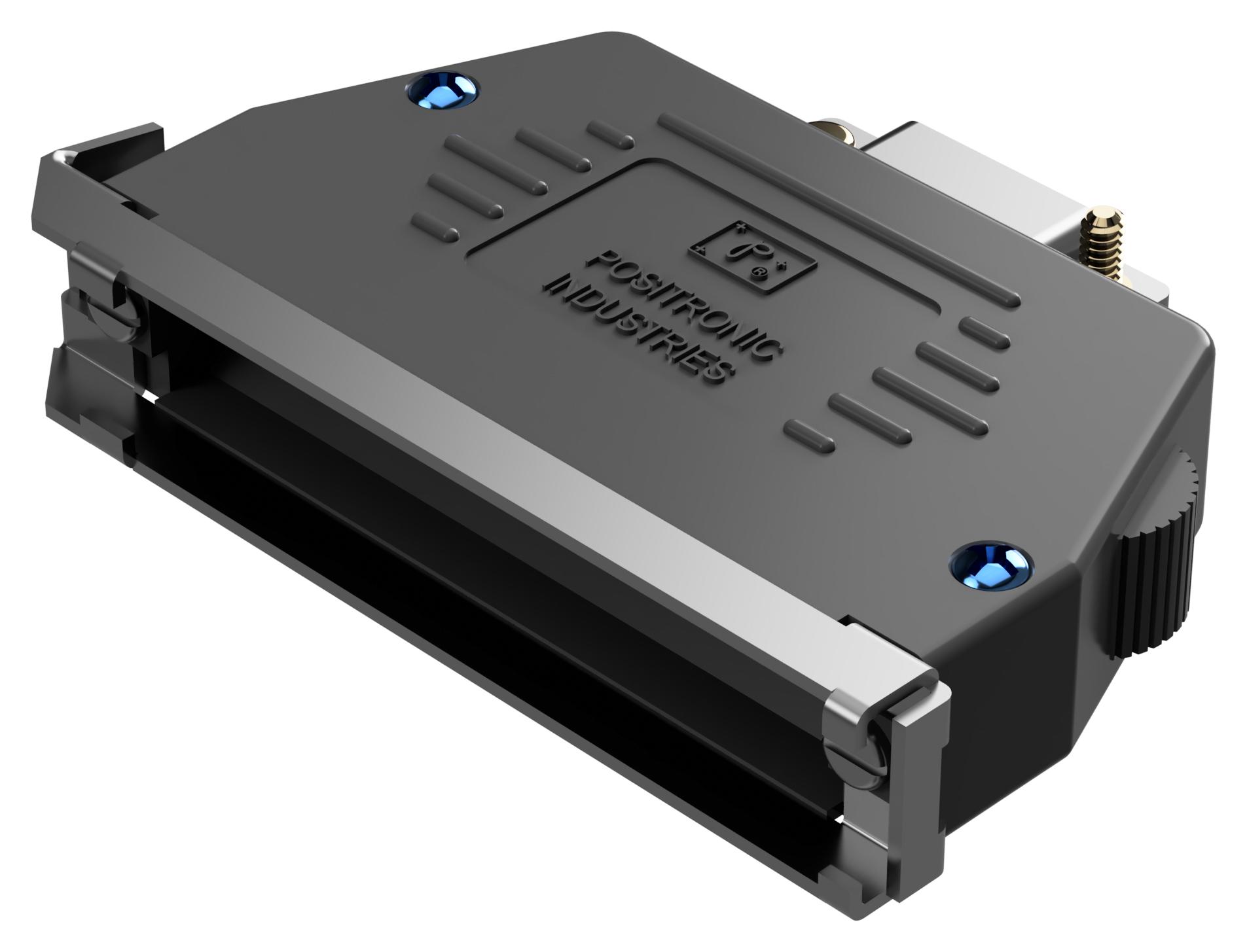 Positronic D37000Jvl0/aa D Sub Backshell, 180Deg, Ps+Gf