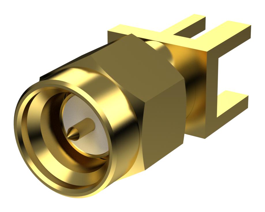 Taoglas Empcb.smamst.a Rf Coax Conn, Sma Plug, 50 Ohm, Edge Mnt