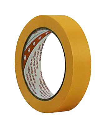 3M 244, Gold, 50M X 18Mm Tape, Masking, 50M X 18Mm, Gold