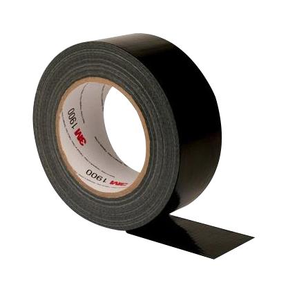 3M 1900, Black, 50M X 50Mm Tape, Duct, 50M X 50Mm, Black