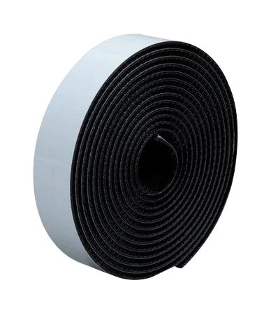 3M Sj3541, Black, 45.7M X 25Mm Tape, Hook And Loop, Black, 45.7M X 25Mm