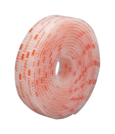 3M Sj356D, Transluscent, 5M X 25Mm Tape, Hook And Loop, Clear, 5M X 25Mm