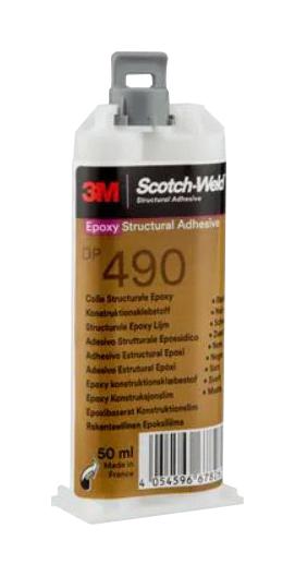 3M Dp490, Black, 50Ml Adhesive, Black, Cartridge, 50Ml