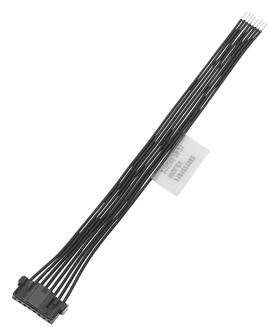 Molex 218102-1081 Cable Assy, 8P Rcpt-Free End, 100Mm