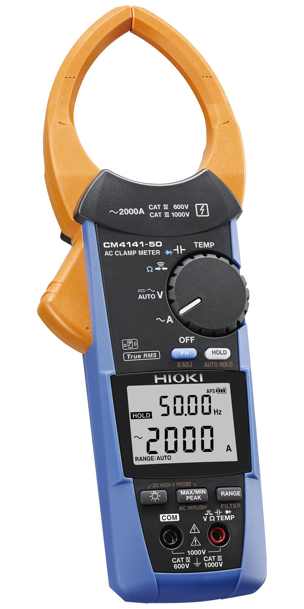 Hioki Cm4141-50 Clamp Meter, True Rms, 2Ka, 1Kv