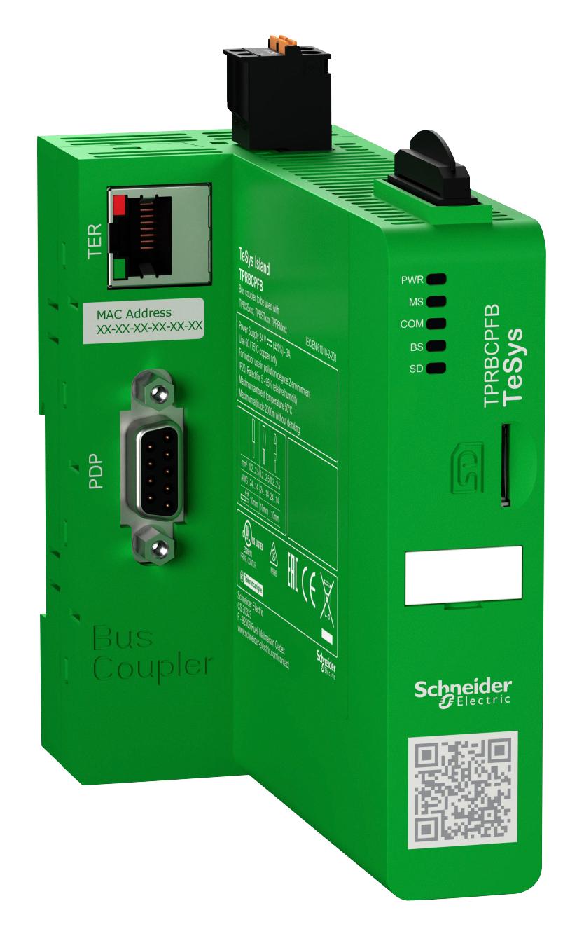 Schneider Electric Tprbcpfb Bus Coupler, Profibus, 24Vdc, 3A