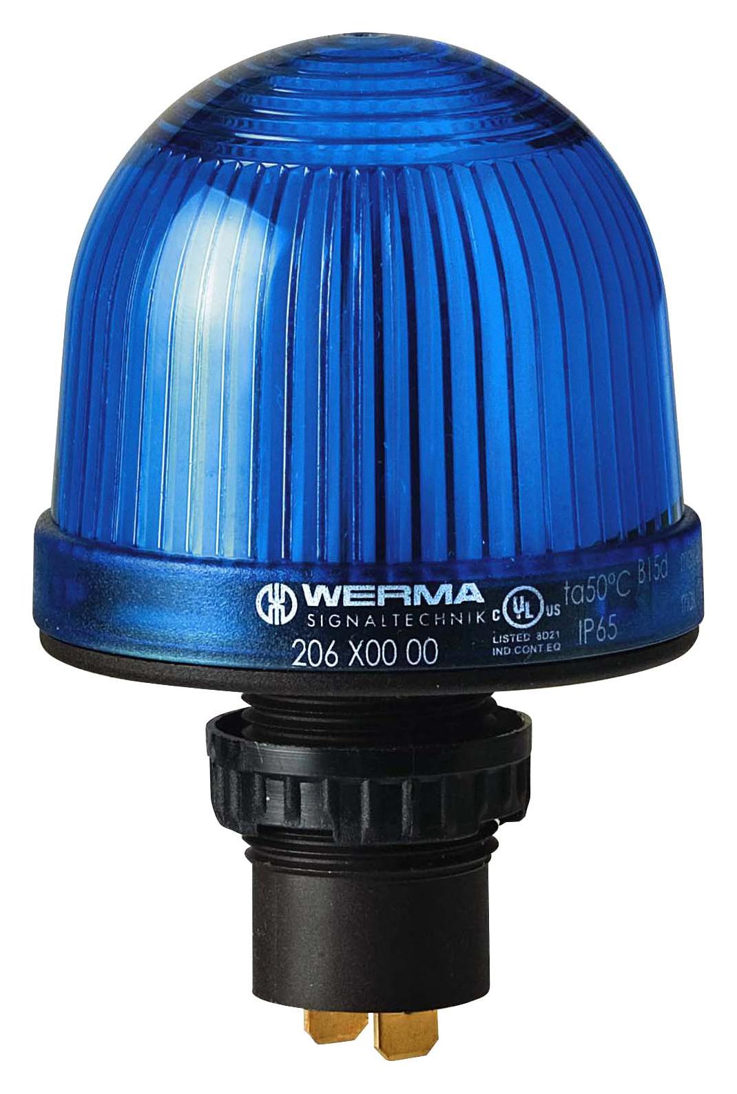 Werma 20650000 Beacon, Steady, Blue, 48Vac/dc