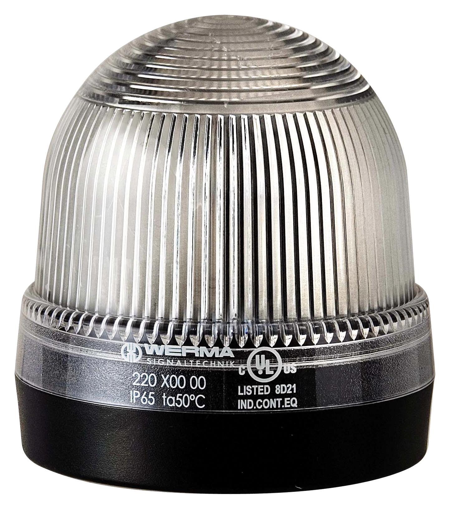 Werma 22040000 Beacon, Steady, White, 230Vac/dc