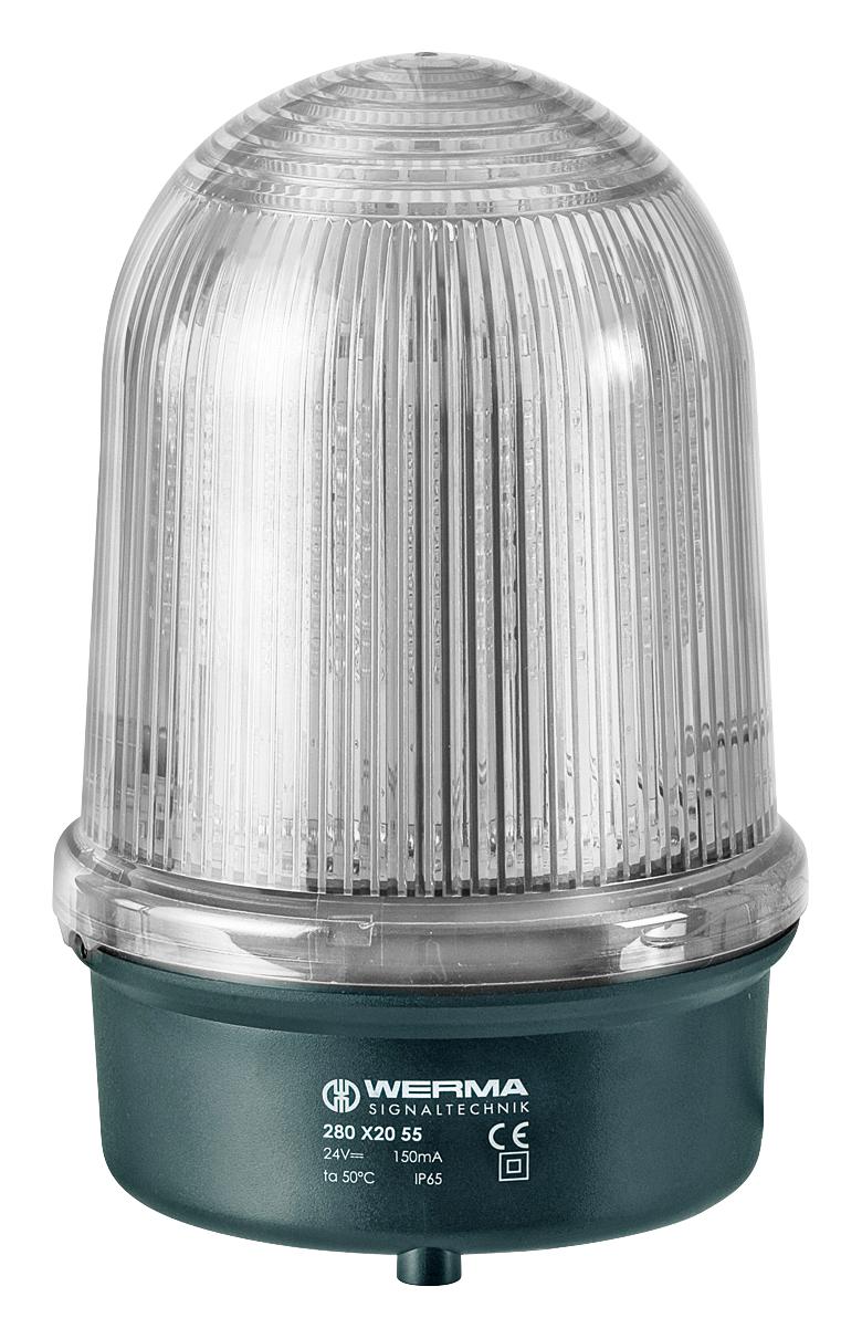 Werma 28046055 Beacon, Led, Evs, White, 24Vdc