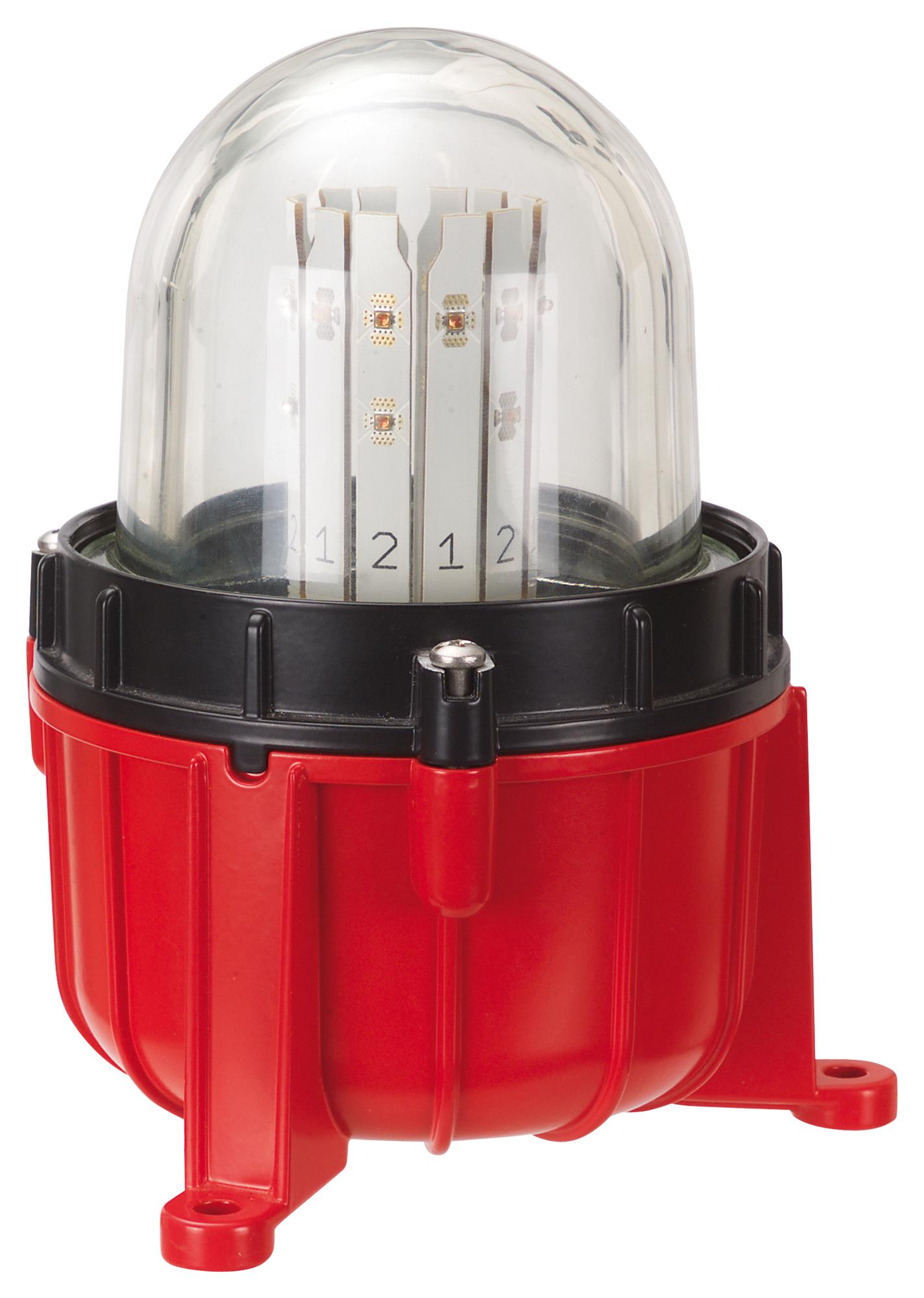 Werma 28147055 Beacon, Led, Steady, Red, 24Vdc