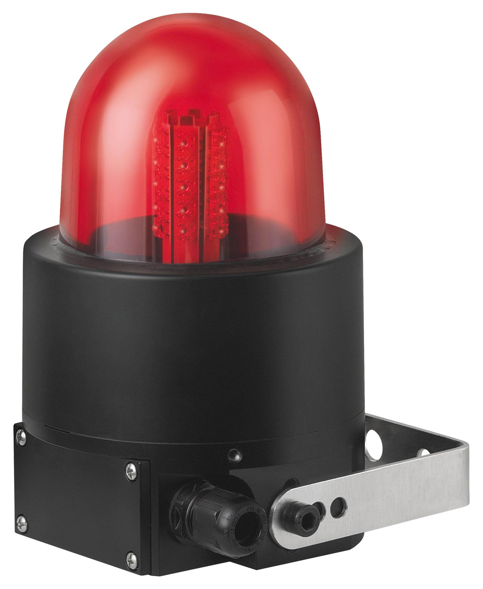 Werma 72910055 Beacon, Led, Steady, Red, 24Vdc