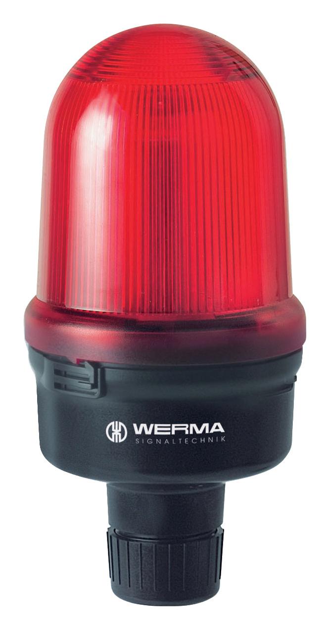 Werma 82611000 Beacon, Steady, Red, 230Vac/dc