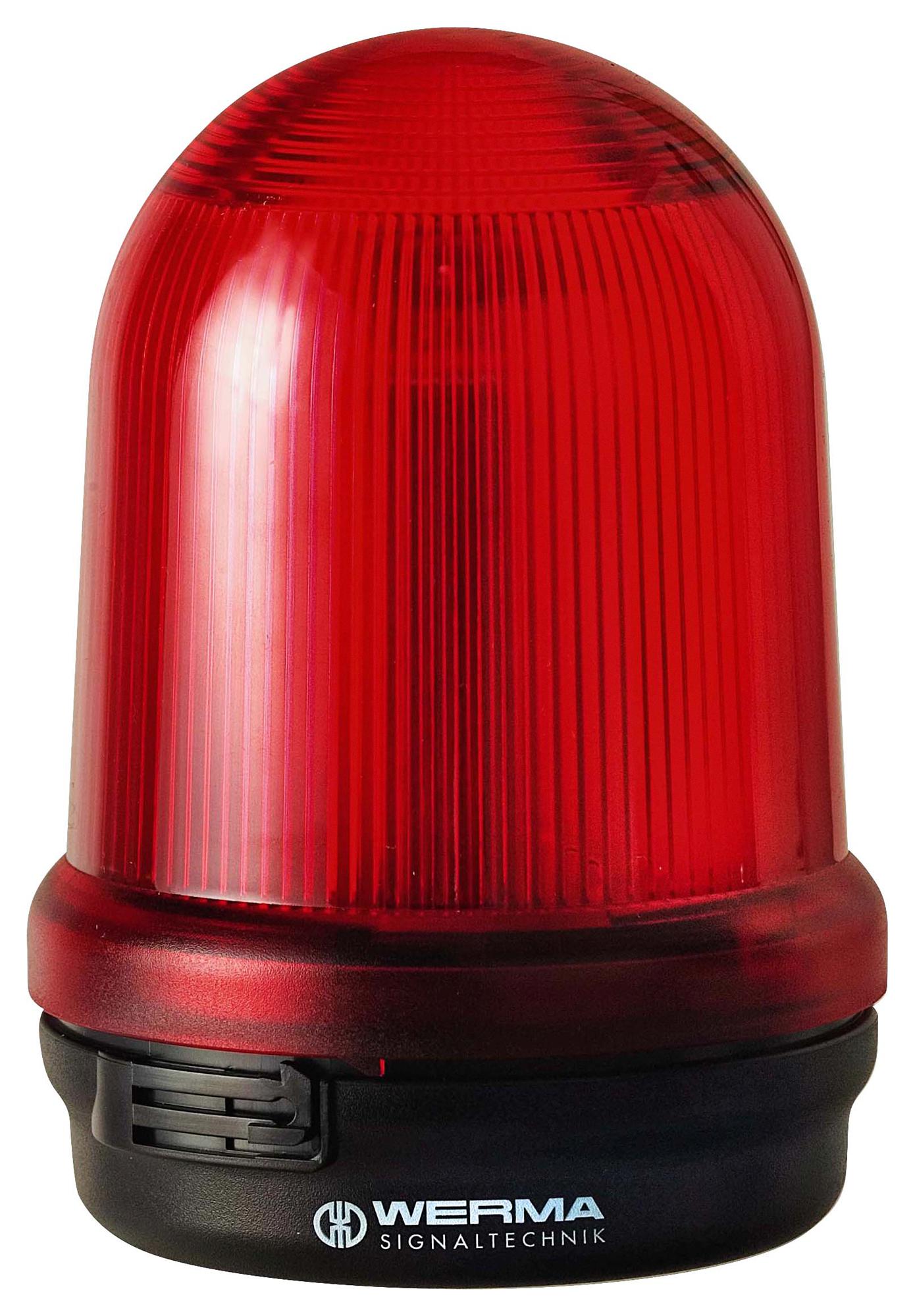 Werma 82611055 Beacon, Steady, Red, 24Vdc