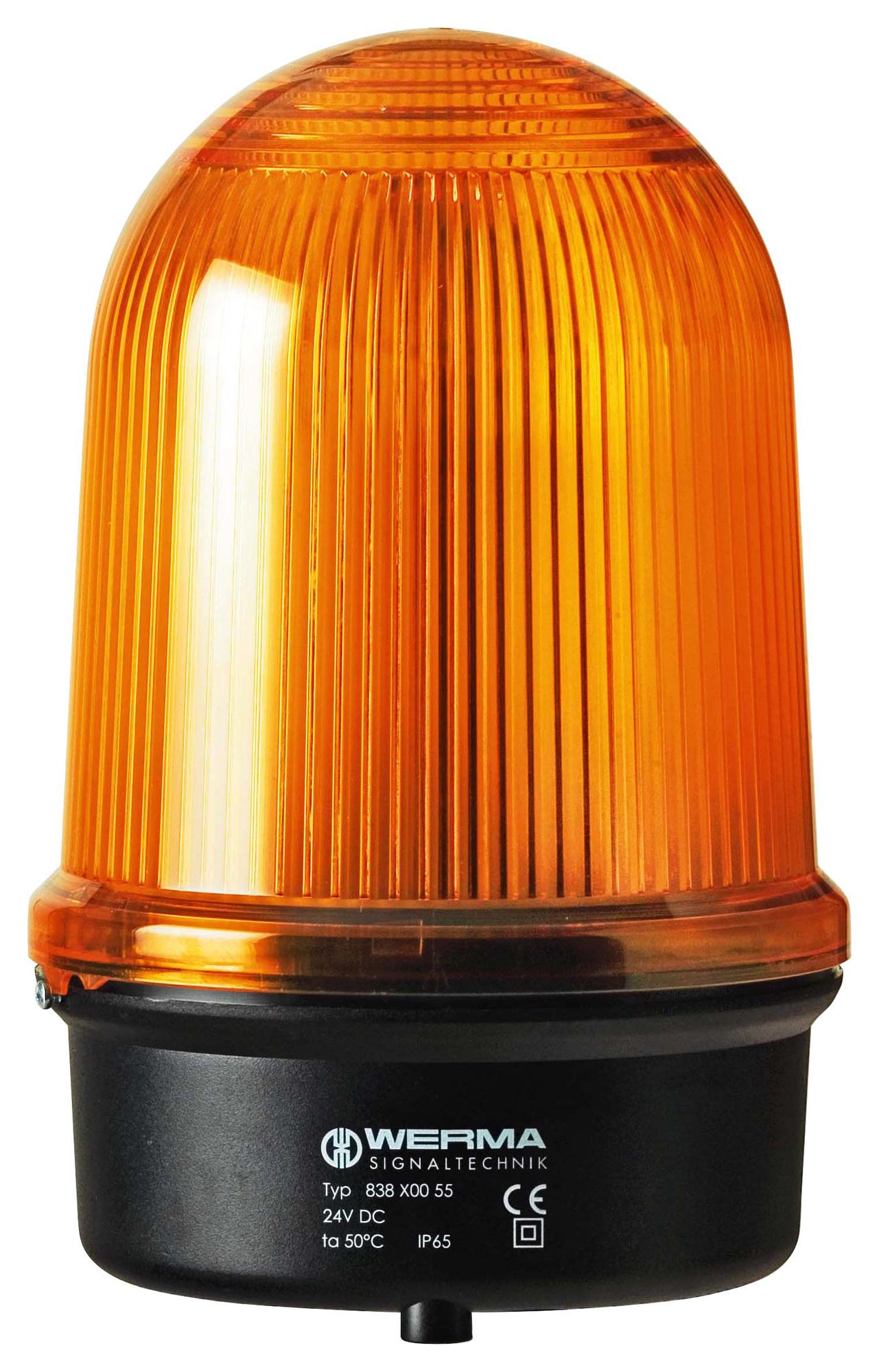 Werma 83830055 Beacon, Xenon, Double Flash, Yellow, 24V