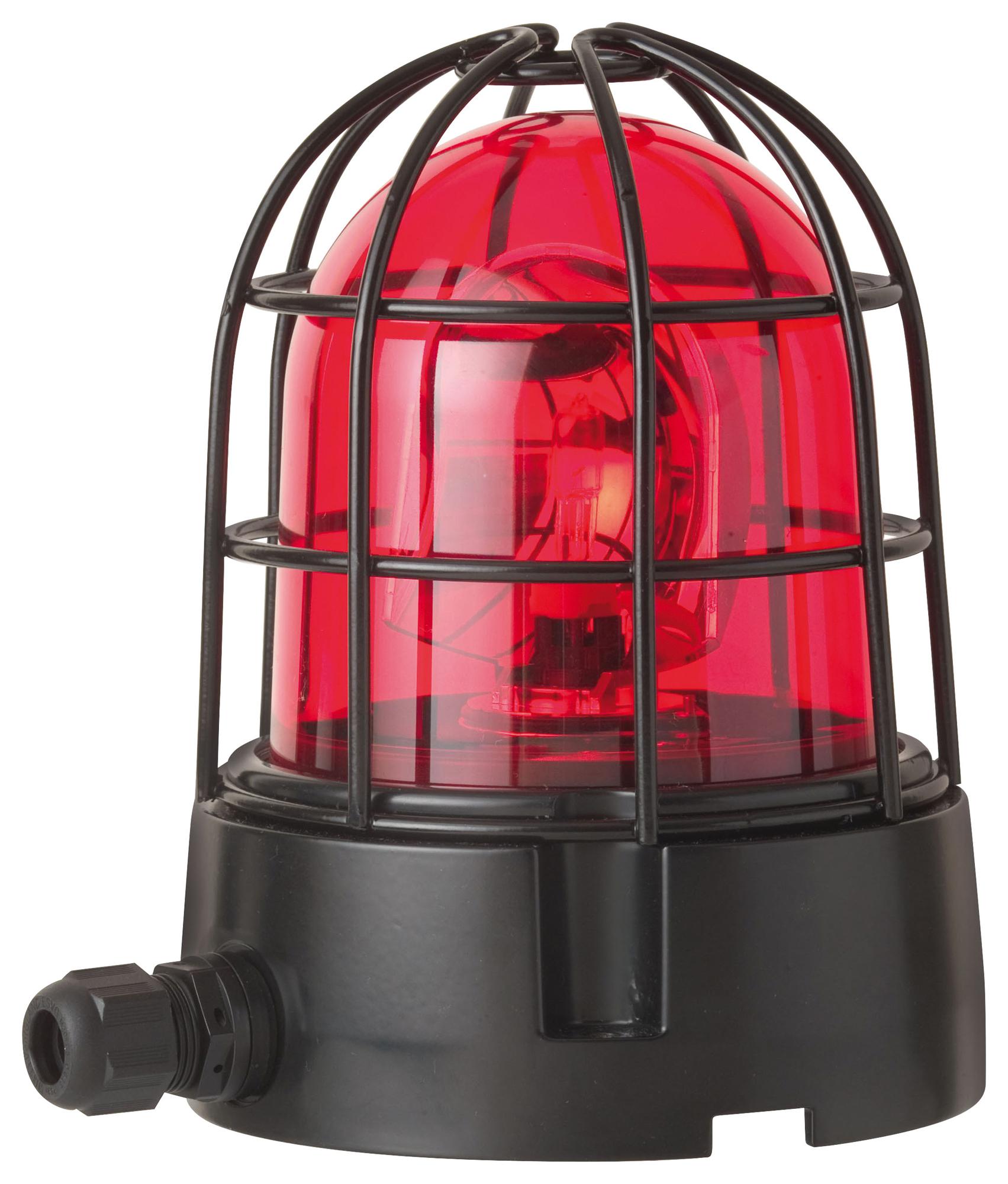 Werma 83916075 Beacon, Xenon, Rotating, Red, 24Vac/dc