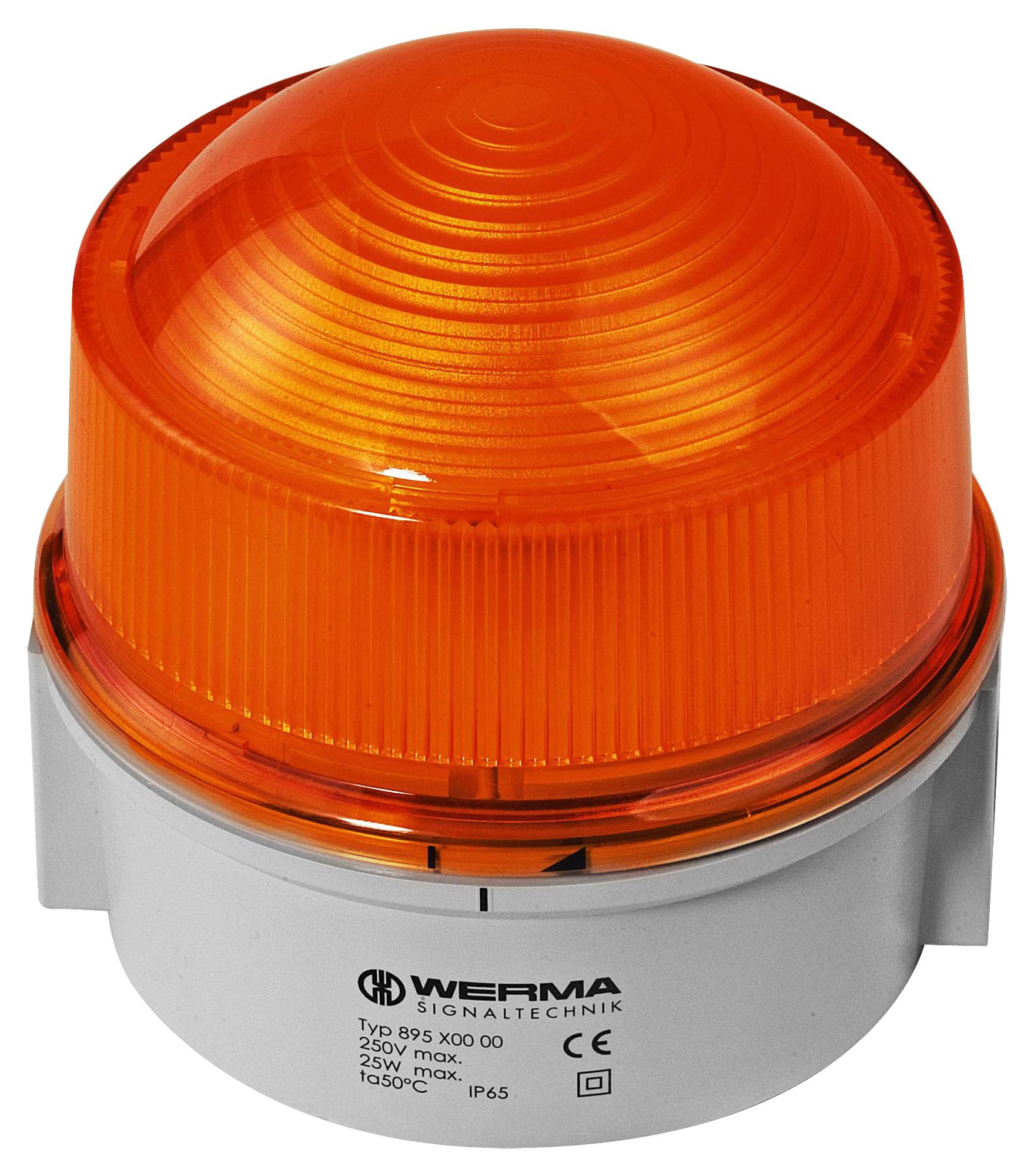 Werma 89730055 Beacon, Xenon, Double Flash, Yellow, 24V