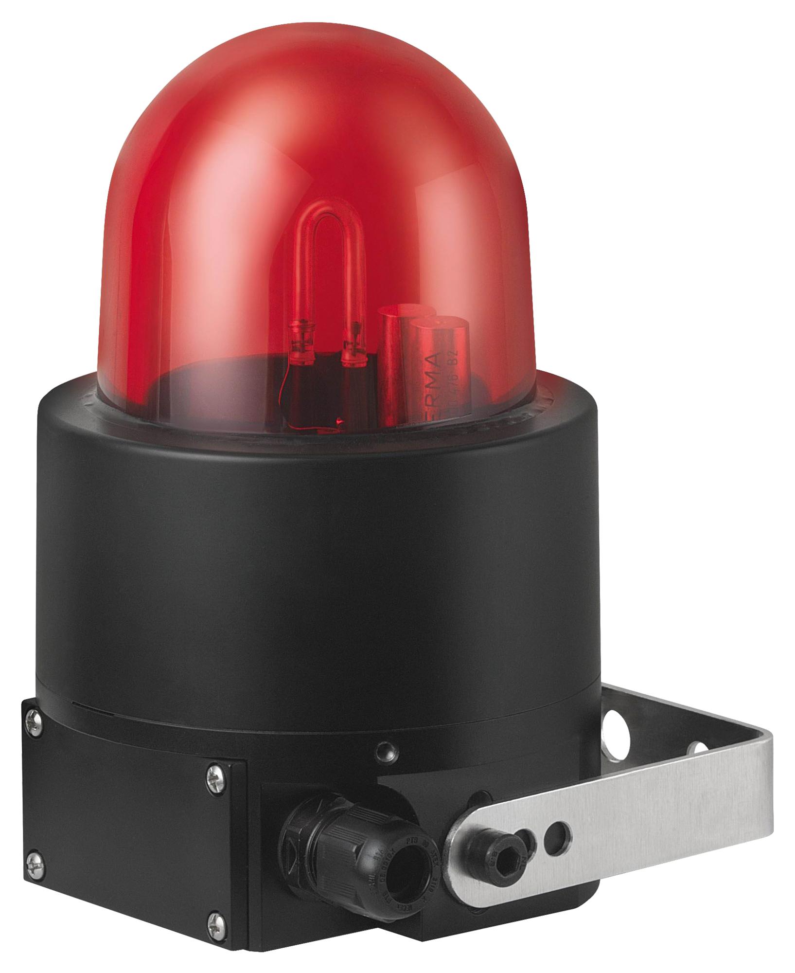 Werma 72810068 Beacon, Xenon, Flashing, Red, 230Vac