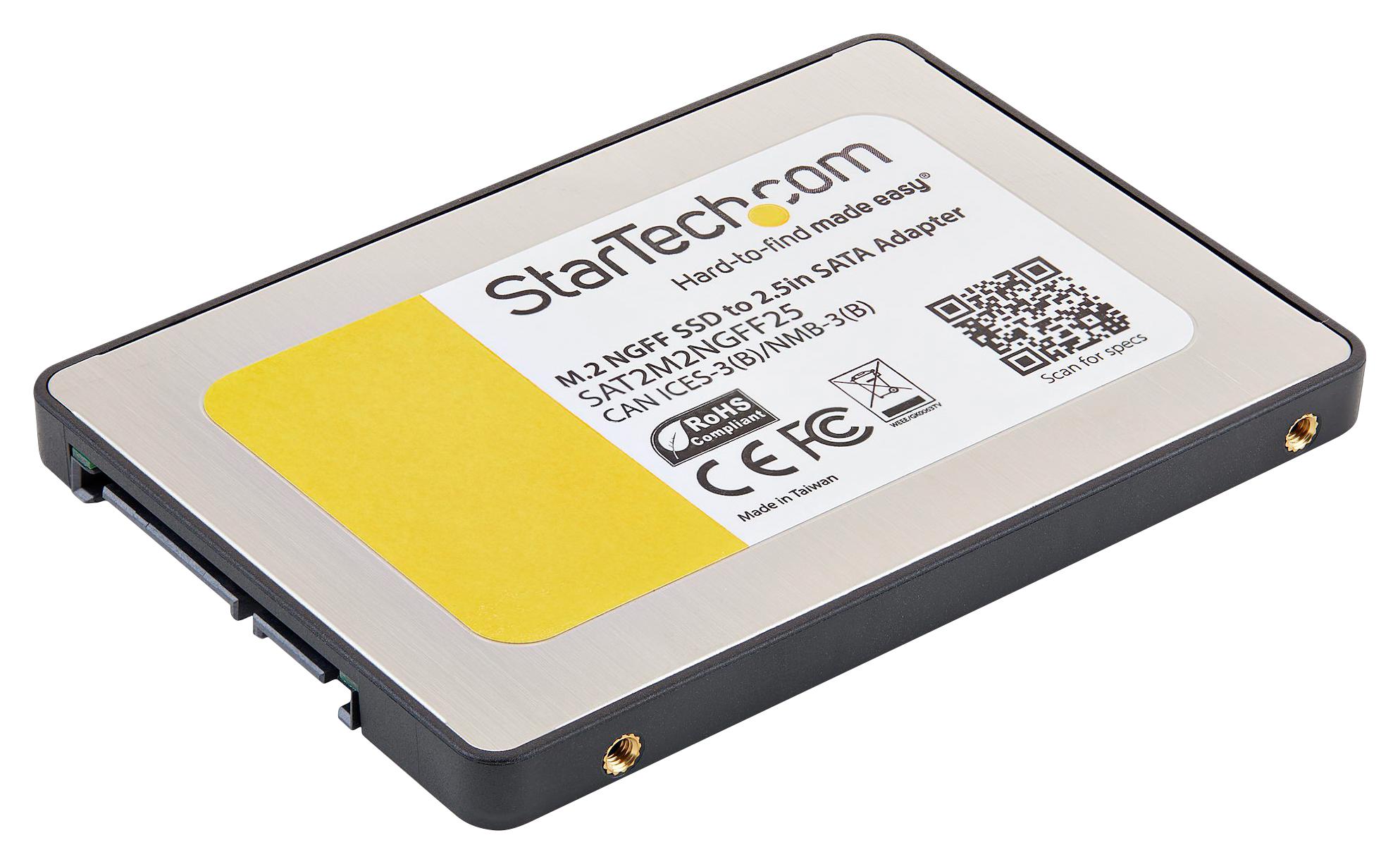 Startech Sat2M2Ngff25 Adapter, M.2 Ssd To Sata Iii, 6Gbps