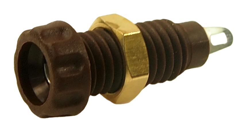 Multicomp Pro Mp - Cl1462 Banana Connector, Jack, Brown, Panel