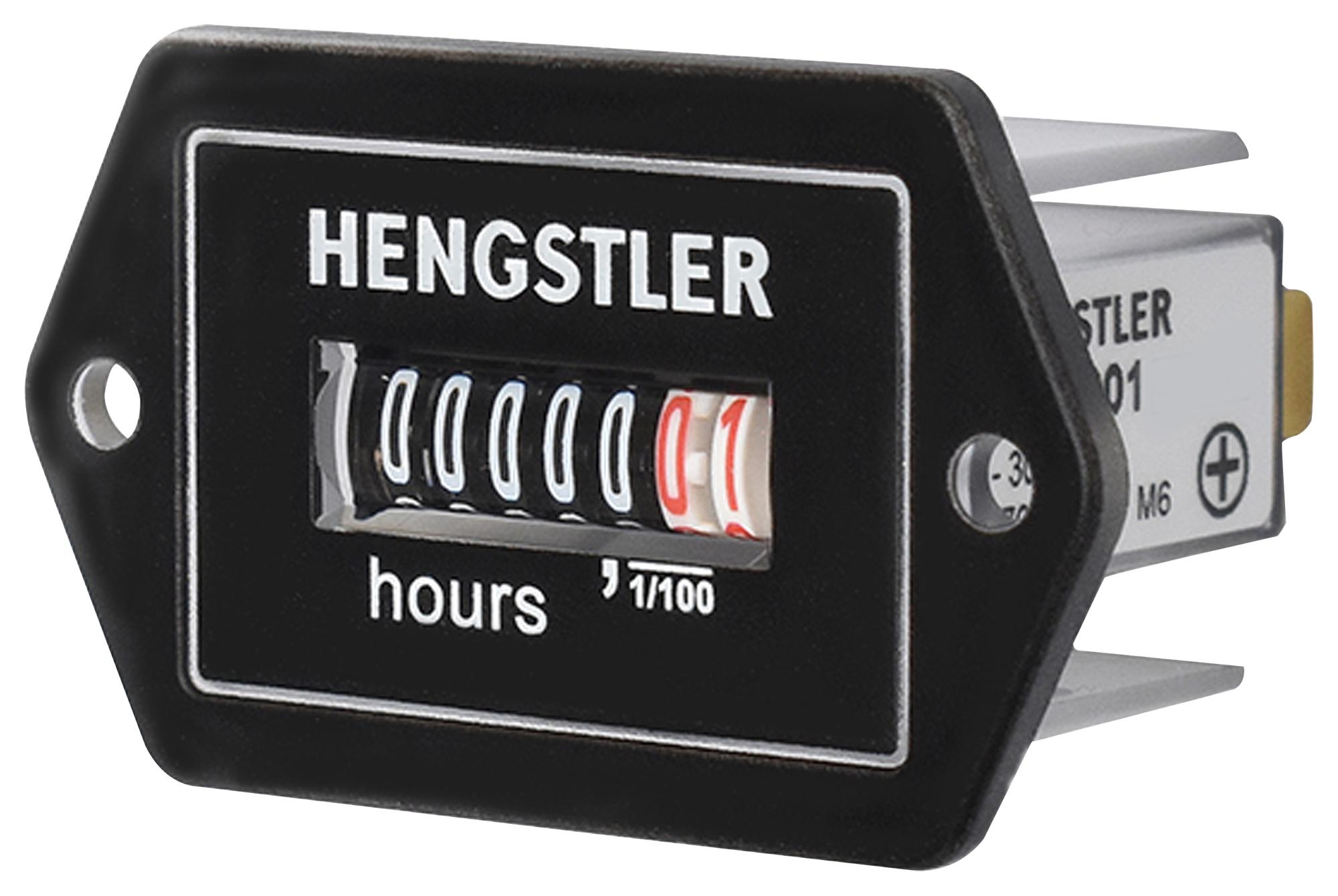 Hengstler 636001 Hour Meter, 5Vdc-30Vdc, 0S-9999999H