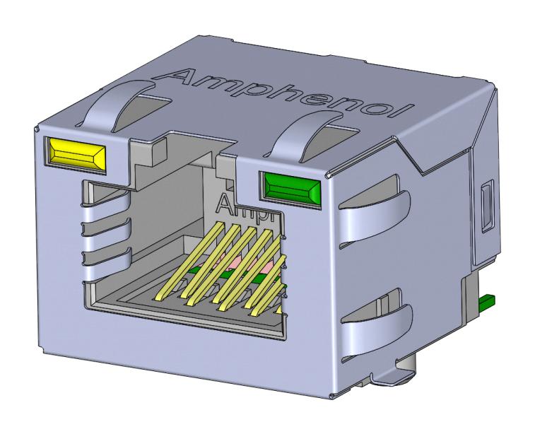 Amphenol Communications Solutions Rje3A1881442 Rj45 Conn, R/a Jack, 8P8C, 1Port, Smt