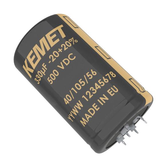 Kemet Alf80G682Ef100 Cap, 6800Pf, 100V, Alu Elec, Press Fit