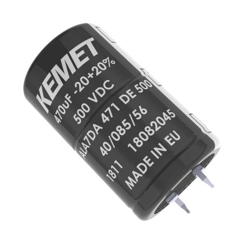 Kemet Ala7Da561Ee500 Cap, 560Uf, 500V, Alu Elec, Snap-In