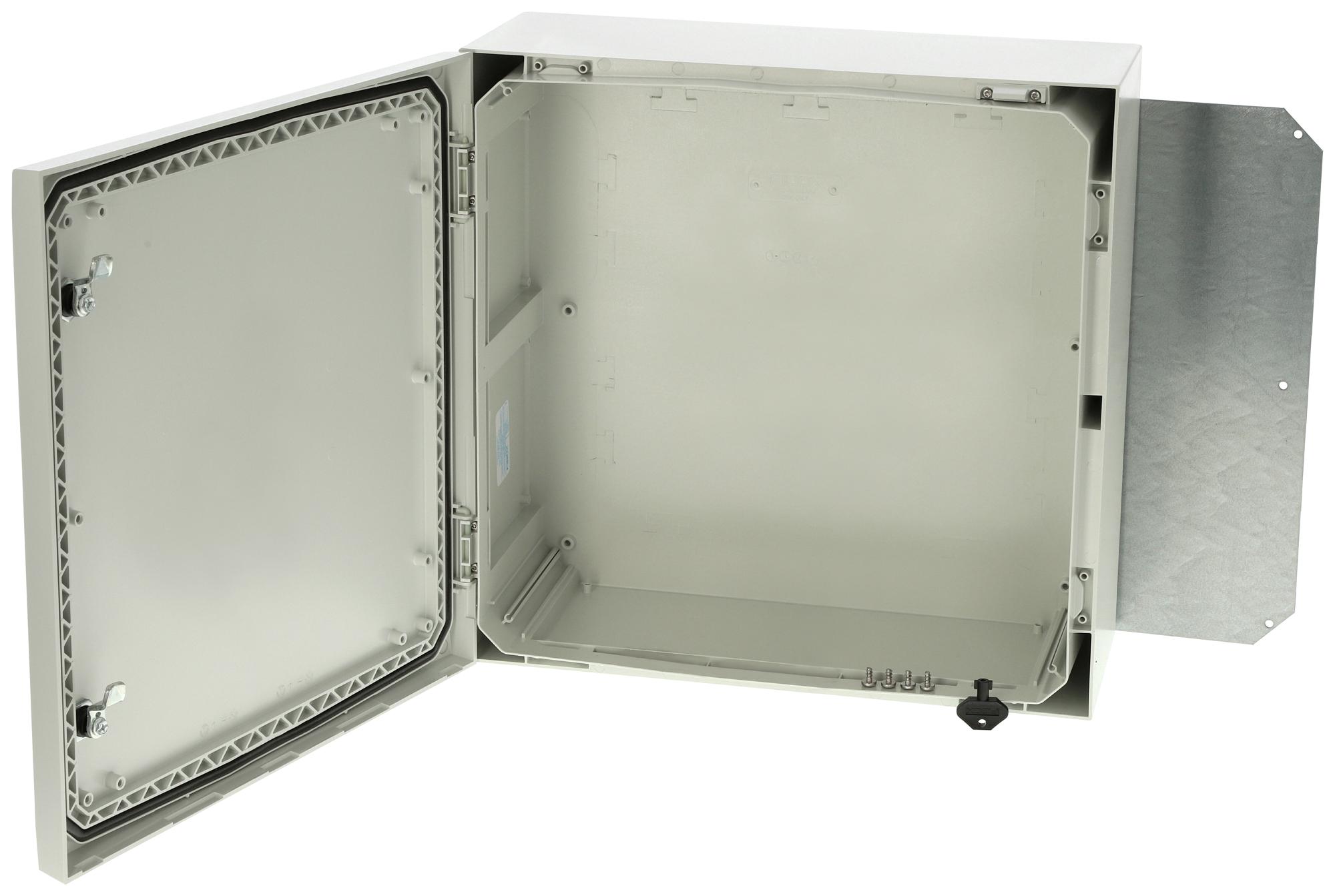 Fibox Arca 505021 Enclosure, 500Mm X 500Mm X 210Mm, Lock