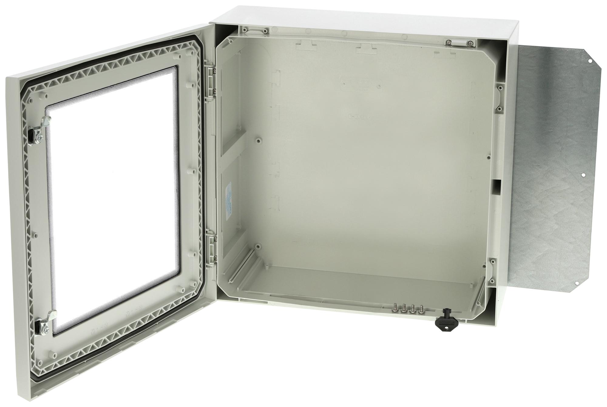 Fibox Arca 505021W Enclosure, 500Mm X 500Mm X 210Mm, Lock